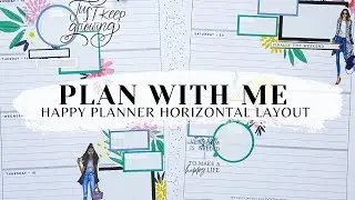 PLAN WITH ME 📒 | HAPPY PLANNER HORIZONTAL LAYOUT | HAPPY BLOOMS & RONGRONG | JAN 15 - 21