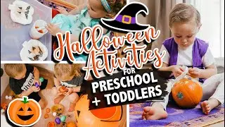 HALLOWEEN ACTIVITIES FOR  PRESCHOOL AND TODDLERS 2021 | Halloween Crafts for Kids | The Carnahan Fam