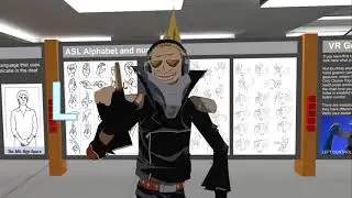 how to sign the alphabet in ASL in vrchat.