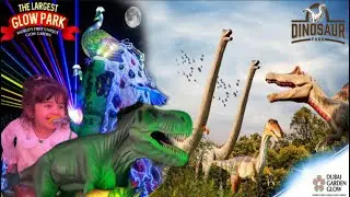 Travel Vlog # 19 Walking Tour Dubai Glow Garden | Dinosaur Park | Zarlish