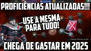 PROFICIÊNCIAS ATUALIZADAS!!! USE A MESMA PARA TUDO NO JOGO | CHEGA DE GASTAR EM 2025 | MCOC