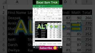 MS Excel Stop Typing Formulas Use This 1 Sec Trick 😀 #exceltips #productivityhack #excelshorts
