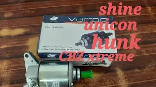 starter motor honda shine,  Unicon ,hunk ,Cbz all model// varroc best quality 👌 // lowest price