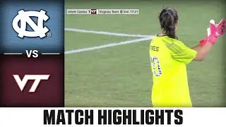North Carolina vs. Virginia Tech Match Highlights | 2025 ACC Women's Soccer