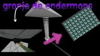 Granja de endermans super facil para Minecraft bedrock y Java 