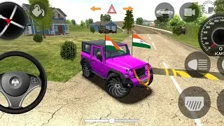 Dollar (song) New Car Simulator 3D Mahindra Red Thar 😈 Driving - Indian Car Simulator 2025 #thar