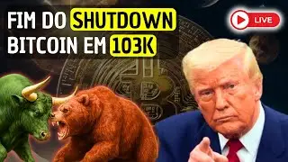 FIM DO SHUTDOWN NOS EUA | BITCOIN SEGURA EM 103K #btc #trading #trader
