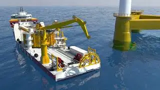 HANA-SHIPPING - Cable Laying Vessel Introduce_3Dmodeling animation