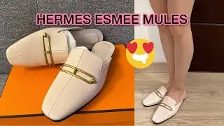 HERMES ESMEE MULES ❤️ My first pair of mules! /modshots / esmee worn!