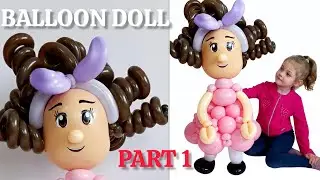 How to Make a Balloon Doll Head . Step-by-Step Tutorial (Part 1)