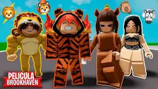 LOS ANIMALES ELEMENTALES 🦁🐯 BROOKHAVEN PELÍCULA 🏡