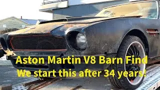 FIRST START after 34 years! - The 72' Aston Martin V8 Lives Again!