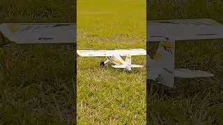 Timber x micro stol airplane glide in landing #rcplane #rc #aviation #shorts