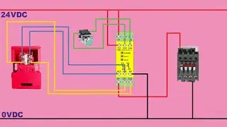 machine door interlocks safety relay wiring diagram