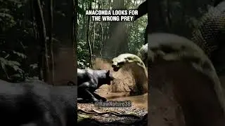 Brutal Battle! Anaconda vs Black Panther in the Jungle