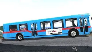 BeamNG Drive - Bus Exploring the Cliff Roads Map Part 2