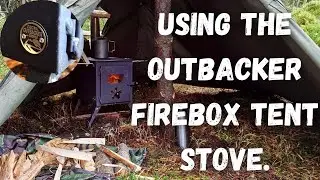 Back at the bushcraft basecamp Using the Outbacker firebox wood stove in our polish lavvu.