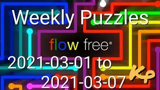 Flow Free - Weekly Puzzles - 2021-03-01 to 2021-03-07 - March 1st to 7th 2021 - Mega Rainbow
