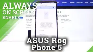 Lock Screen Features &ndash; Disable Always On Display Option on ASUS ROG Phone 5