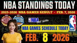 NBA STANDINGS TODAY FEBRUARY 8, 2026 | latest nba games result | nba schedule today February 8, 2026
