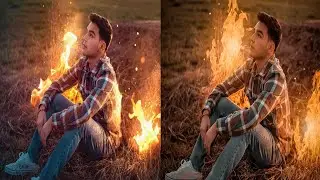 Picsart LightRoom Calop Fire Photo Editing on 2020