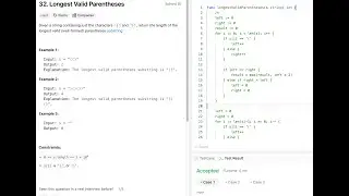 LeetCode: 32. Longest Valid Parentheses (Golang & Java)