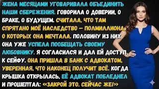 ОНА ДОЛГО ВЫПРАШИВАЛА КЛЮЧ ОТ МОЕГО СЕЙФА. ОТКРЫЛА ЕГО — И ВМЕСТО ДЕНЕГ УВИДЕЛА…