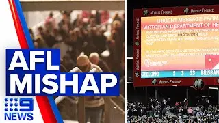 Coronavirus: Queensland AFL fans evicted from match | 9 News Australia