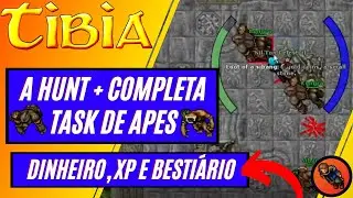 🚨[MUITO DINHEIRO E XP NO TIBIA] HUNT APES/PRIMATAS - MELHOR HUNT PARA LOW LEVEL