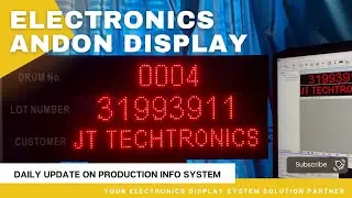 LED Production Andon Display counter | Information Display Digital Signage | #custronics #leddisplay
