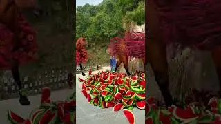 Horse loaded fruits special effects c4d works #shortsfeed #shortsyoutube