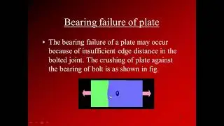 Failure of bolted connections