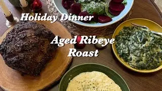 Aged Ribeye Roast #holidaydinner #ribeyesteak #cooking