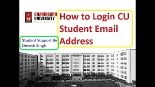 How to login Chandigarh University College Student Email Address | CU Student Email Address |