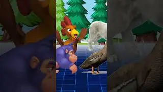 WILD Animal Stampede CHAOS in 3D Cartoon Animation!