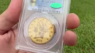 1892-CC PCGS XF45 $20 CAC Carson City from the Fairmont Collection Video