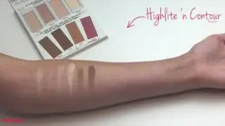 Swatches The Balm Highlight and Contour