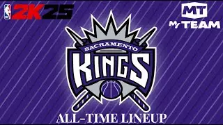 NBA 2K25 Sacramento Kings All Time MyTeam Lineup