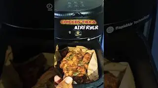 No curd dry chicken tikka in Airfryer 😱 | crispy & healthy #shorts #chicken #recipe #oishivista