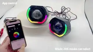BMW RBGW chasing LED Shrouds FOR 3-INCH Projector lens