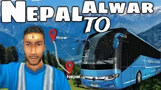 Nepal going to Alwar 🥰 || bus simulator indonesia || ( gaurav gaming) 