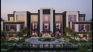 The Dark Royal Luxury Mansion | Deep Green, Black & Gold Ultra Modern Villa
