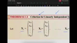 Initial value problem in linear system of ODE