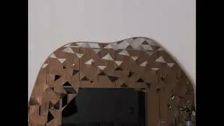 Large Asymmetrical Irregular Vanity Wall Mirror - Aesthetic Decor for Living Room Bedroom Bathroom.