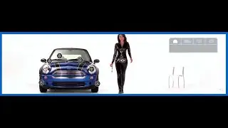 'Mini Dominates Winter', Mini Canada, PVC catsuited 'dominatrix'