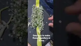 Easy way to make flower jewellery at home