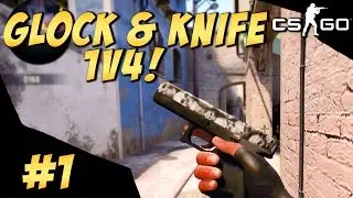 CS:GO Proland #1 Glock & knife 1v4 clutch (Live - kas)