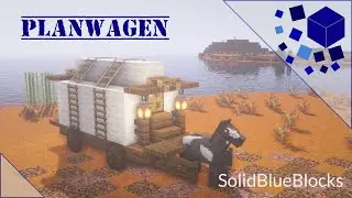 Minecraft Planwagen Tutorial | Wilder Westen #2 | SolidBlueBlocks