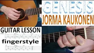 GENESIS - JORMA KAUKONEN fingerstyle GUITAR LESSON