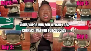 VICKS VAPOR RUB FOR WEIGHT LOSS?!?!! DOES IT ACTUALLY WORK??